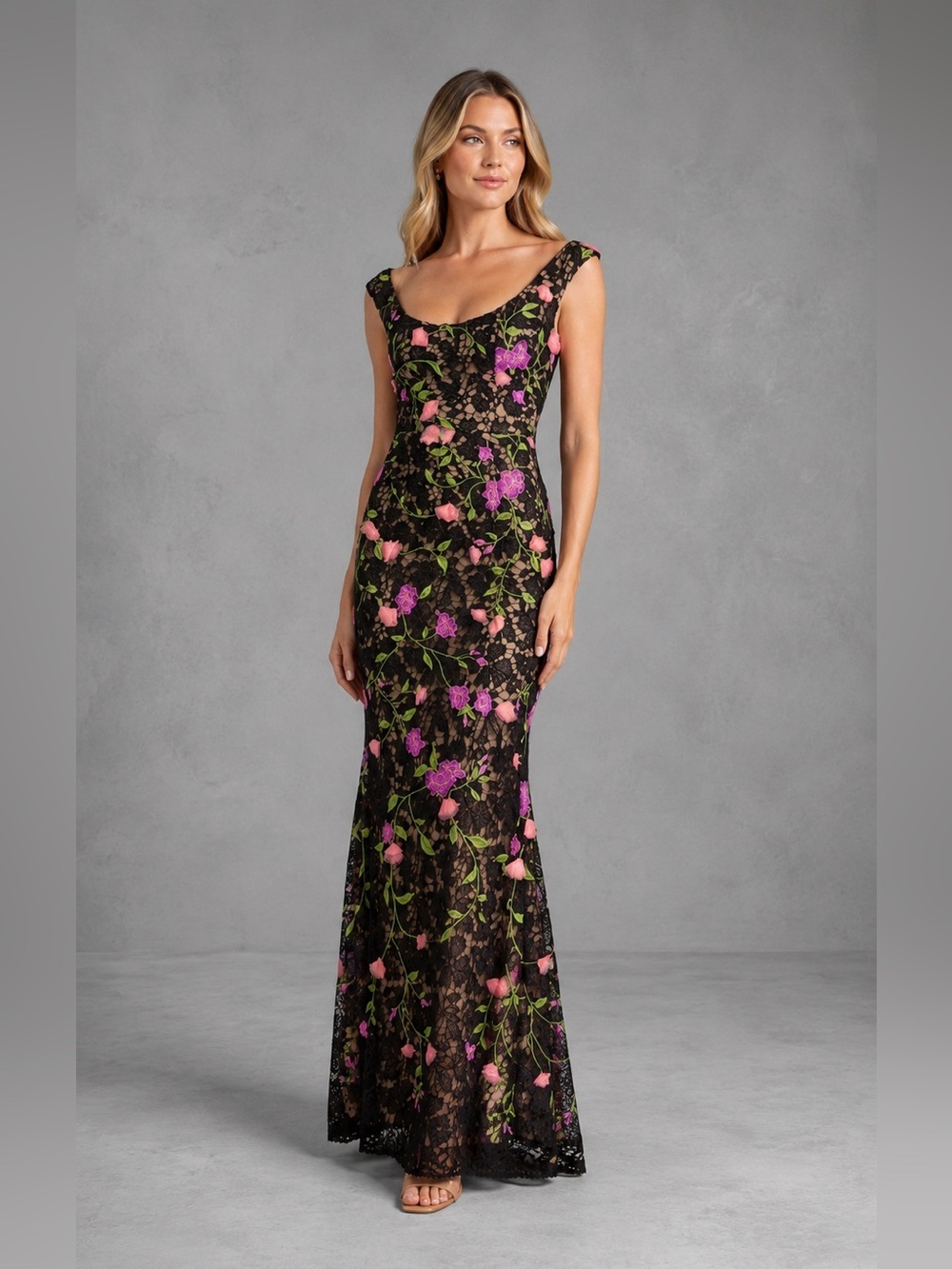 Dress The Population Josie Maxi Dress Small B1261